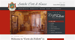 Desktop Screenshot of cortedeifolletti.it