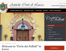 Tablet Screenshot of cortedeifolletti.it